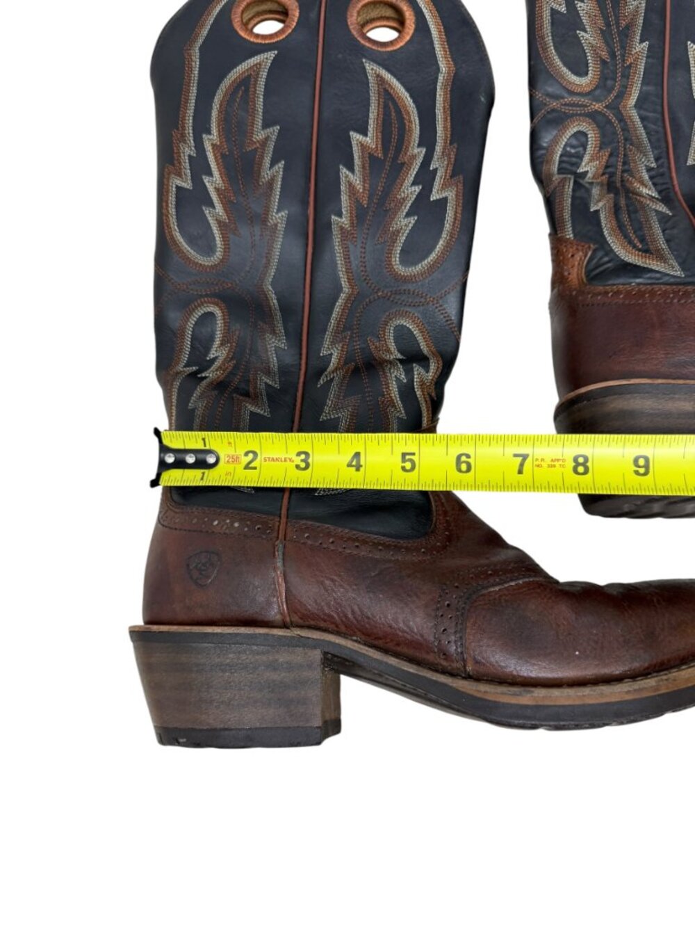 Ariat Heritage Stockyard Leather Western Cowboy Boot men's 11 D - Picture 14 of 16